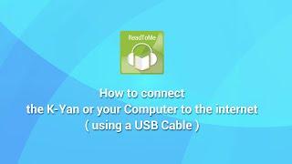 Connect your Device to the Internet with a USB Cable | | ReadToMe® Class | RightToRead