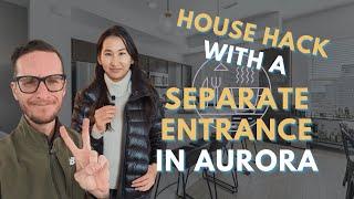 Separate Entrance to this Aurora House Hack - Install a second Kitchen for more Potential