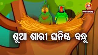 Shua Shari Ghanista Bandhu ଶୁଆ ଶାରୀ ଘନିଷ୍ଠବନ୍ଧୁ  | Odia Moral Story |Huke Hu TV