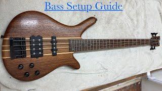 A How To Guide on Bass Guitar Setup - Setting Truss rod, Action, Nut, Intonation etc