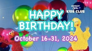 October 16-31, 2024 Birthday Buddies  PBS Kids