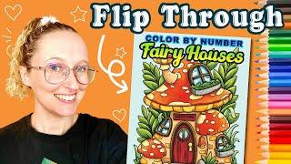 Fairy Houses - Coloring Book Flip Through - Alexandra Franzese