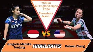 Round of 16‼️Gregoria Mariska Tunjung (INA) vs. Beiwen Zhang (USA) | YONEX All England Open 2024