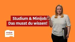 Studium und Minijob: Alle Informationen in einem Video