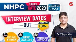 NHPC through GATE 2023 Interview dates out | Start your preparation with YourPedia