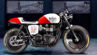 Ayrton Senna Tribute Triumph Bonneville by Tarso Marques