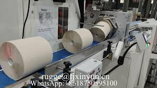 Automatic labeling maxi roll making machine production line for Chile