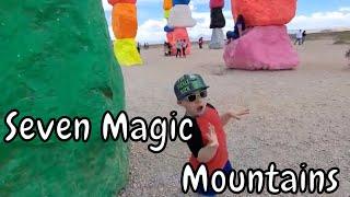 Hey Nash! Visiting the Seven Magic Mountains Las Vegas