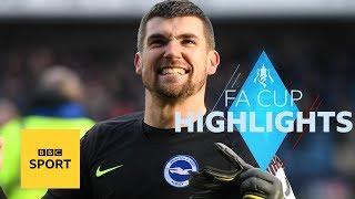 Highlights: Millwall 2-2 Brighton (4-5 pens) | FA Cup | BBC Sport