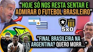 URUGUAIOS E ARGENTINOS ABRAÇADAS NA TRISTEZA: BOTAFOGO 5X0 PEÑAROL E FINAL BRASILEIRA NA ARGENTINA?