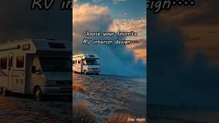 Luxury RVs: Choose your favorite RV interior design  #shorts