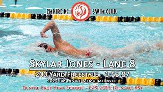 Skylar Jones - c/o 2025 - 200 Yard Freestyle - Empire KC Swim Club - 2024 Jim Devine Memorial Invite