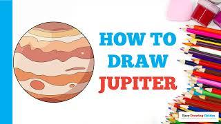 How to Draw Jupiter: Easy Step by Step Drawing Tutorial for Beginners