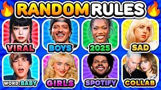 Save One Song: RANDOM Rules  Save your Favorites | Music Quiz 2025