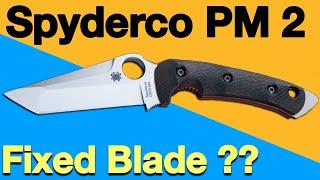 Spyderco PM2 Tanto Fixed Blade ?!?