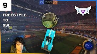 Freestyle to SSL #9 (CRAZY SHOTS) | Rocket League 1v1's