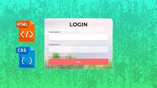 ASMR Coding: Design a Sleek Login Form in HTML & CSS (For Beginners!)