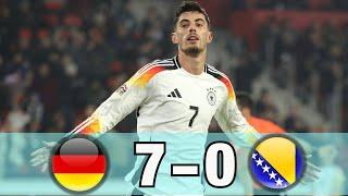 Germany vs Bosnia and Herzegovina(7-0)|All Goals & Extended Highlights | UEFA Nations League 2024/25