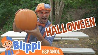 Caras de calabaza para Halloween| Blippi Español | Videos educativos para niños | Aprende y Juega