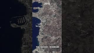 Yalıkavak 2010 - 2024 Yılları Arasındaki Değişimi #timelapse #yalıkavak #bodrum #muğla