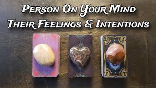  Person On Your Mind! Their Feelings & Intentions Towards You!  Pick A Card Love Reading