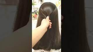 Easy new Hairstyle  #newsong #hairstyle #beauty #easyhairstylesforcurlyhair #simplehairstyles