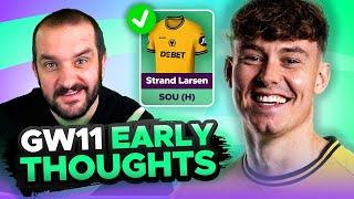 WHICH WOLVES FORWARD?  | EARLY TEAM THOUGHTS | GAMEWEEK 11 | Fantasy Premier League Tips 2024/25