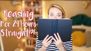 READING FOR 24 HOURS STRAIGHT?! Read-a-thon Vlog!