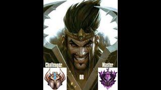 Draven... challenger or master?