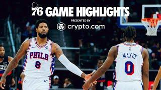 Sixers at Pistons | Philly Bounces Back in Detroit | 11.30.24