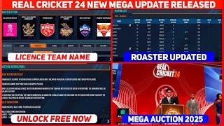 Real Cricket 24 New Update Launched | IPL Auction Review | Real Cricket 24 IPL Auction Unlock Free