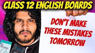 Don't Make These MISTAKES in ENGLISH Class 12 Tomorrow - 2025 Board Exam