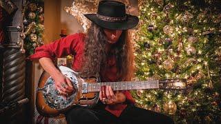 Fireside Acoustic Christmas Music ️ Relaxing Fingersyle & Slide Guitar