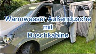 Campingdusche mit Kabine/Warmwasser