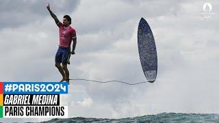 Gabriel Medina with the highest wave score in Olympic history ‍️| Paris Champions