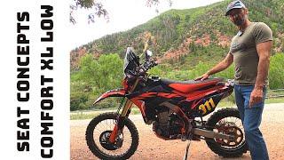 Seat Concepts Comfort XL Low vs Regular XL On The Honda CRF450L