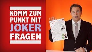 Akquise: So kommst du zum Punkt mit Jokerfragen!