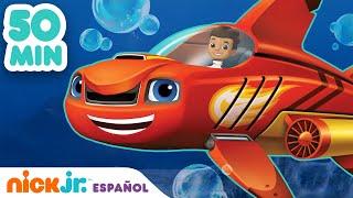 Blaze y los Monster Machines | Las mejores transformaciones de Blaze durante 50 minutos | Nick Jr.