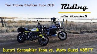 Ducati Scrambler Icon vs Moto Guzzi V85TT