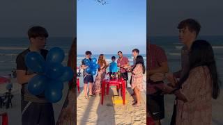 Comemorando o aniversário de 5 anos do Davi na praia #familia #love #beach #happybirthday #filho