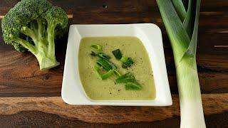 This broccoli and leek soup is like medicine for my stomach