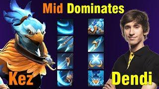 Dendi Epic Gameplay on New Hero Kez – Unstoppable Mid!