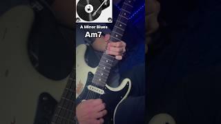 Slow Blues guitar solo - A minor licks  (free TAB + lesson)