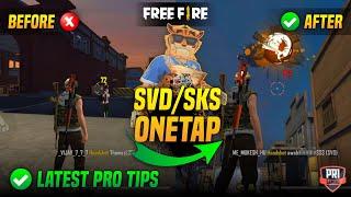 Sks And Dragunov One Tap Auto Headshot Trick for Mobile | How to Give Onetap Headshot in Freefire ?