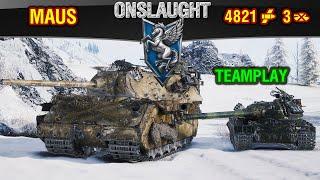 World of Tanks || Onslaught 2023 Azure Pegasus- MAUS - Teamplay