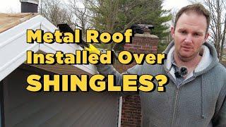 Metal Roof Installed Over Shingles? | West Michigan | 2024 #roofinginstallation #roofingrepair