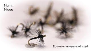 Matts Midge - Very Tiny Dry Fly - McFly Angler Fly Tying Tutorial