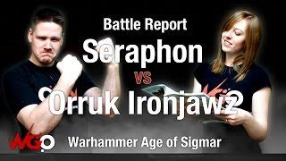 Warhammer Age of Sigmar Seraphon vs Orruk Ironjawz Battle Report