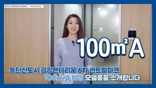 동탄신도시 금강펜테리움 6차 센트럴파크 100㎡A타입 모델하우스(견본주택)세대 내부 영상