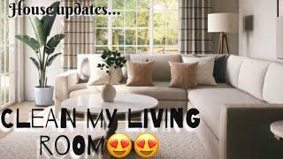 CLEAN OUR LIVING ROOM WITH ME||NEW STUFF